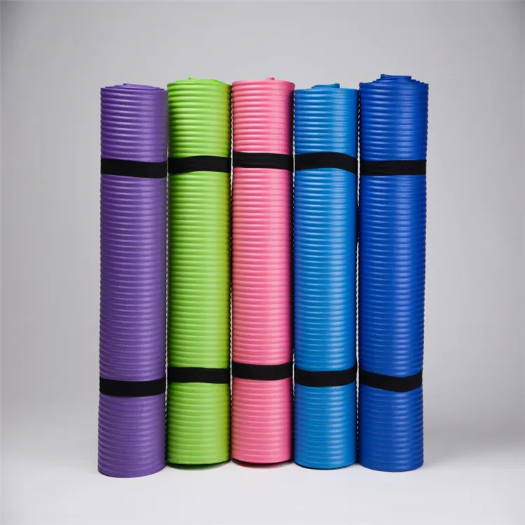 10mm Grosso Grande Ginásio Confortável Exercício Carry Strap NBR Yoga Mat para Pilates e Outras Práticas de Yoga