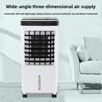 Enfriador de Aire con Ahorro de Energía y Enfriamiento por Agua, con Control Remoto para el Hogar, Agrega Hielo y Agua, Temporizador de 3 Velocidades, 2-8 Horas