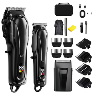 Kit Completo di Tosatrici <span class=keywords><strong>e</strong></span> Regolabarba Senza Fili per Uomo, Rasoio Elettrico Ricaricabile per <span class=keywords><strong>Capelli</strong></span> <span class=keywords><strong>e</strong></span> <span class=keywords><strong>Barba</strong></span> - Product Image 1