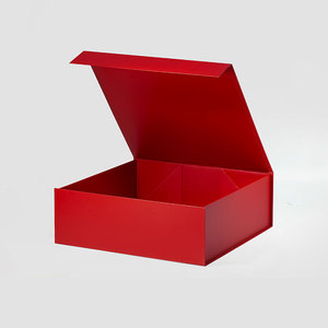 Luxury square <strong>Red</strong> Women Handbags Rigid Packaging Paper Gift <strong>Box</strong> with Magnetic Lid - Product Image 3