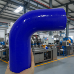 Tuyau en caoutchouc de silicone renforcé, durable, anti-âge, pour le transfert de fluides (tailles personnalisées) pour les systèmes de turbocompresseurs automobiles - Product Image 3