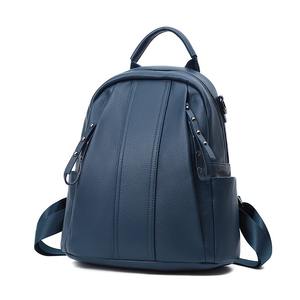 Bagsplaza sac à dos en cuir véritable grande capacité sac à dos sacs d'école pour femmes fille adolescent sacs d'école sac à dos - Product Image 4
