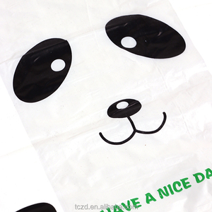 Bolsa de plástico transparente blanca para alimentos Bolsa de embalaje de chaleco de conveniencia desechable portátil para llevar - Product Image 4