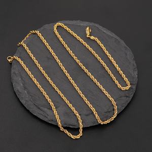 Joyería de Moda para Mujer Jxx, Cadena de Eslabones Gruesos Chapada en Oro de 24k, Estilo Moderno, Joyería de Latón al por Mayor - Product Image 6