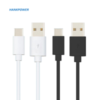 Câble de Charge USB C 30cm Type C câble de Charge 2 cœurs Mobile 1A câble d'alimentation court