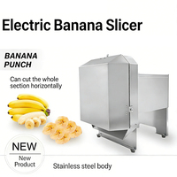 Gemakkelijk te reinigen bananen- en groentesnijder met afneembare kop voor fruitverwerkingsbedrijven, geen voedselresten vastzitten, glad roestvrij staal
