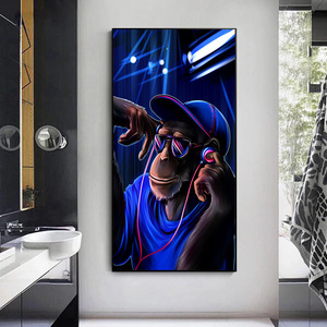 <span class=keywords><strong>Peinture</strong></span> moderne en cristal <span class=keywords><strong>de</strong></span> porcelaine <span class=keywords><strong>de</strong></span> singe <span class=keywords><strong>de</strong></span> DJ Pop Art moderne HD imprimé DJ Gorilla Home Decor Art <span class=keywords><strong>peinture</strong></span> en cristal <span class=keywords><strong>de</strong></span> porcelaine - Product Image 3