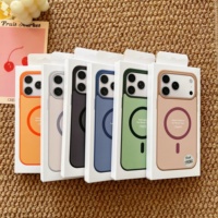 Étui de protection magnétique antichoc noir personnalisé pour iPhone 12 13 14 15 16 16E 17 Pro Max Plus
