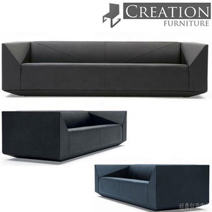 Sofá <span class=keywords><strong>de</strong></span> Esquina Chesterfield Contemporáneo <span class=keywords><strong>de</strong></span> Cuero <span class=keywords><strong>de</strong></span> Tres Plazas para <span class=keywords><strong>Oficina</strong></span>, Hogar, Sala <span class=keywords><strong>de</strong></span> Estar, Hoteles y Áreas <span class=keywords><strong>de</strong></span> Recepción - Metal Resistente - Product Image 4