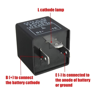 1PC Relais clignotant 12V 3 broches pour voiture CF13 JL-02 – Répare les clignotants LED à hyper-flash – Lampe de voiture à clignotement rapide – Sans réparation de flash - Product Image 6