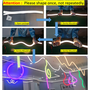 Anillo <span class=keywords><strong>de</strong></span> silicona pura <span class=keywords><strong>de</strong></span> 24V B 1 metro, emisor <span class=keywords><strong>de</strong></span> 360 grados, modelado circular, luz <span class=keywords><strong>Led</strong></span> <span class=keywords><strong>flexible</strong></span> <span class=keywords><strong>de</strong></span> neón - Product Image 4