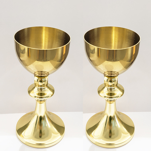Cáliz <span class=keywords><strong>de</strong></span> Diseño Clásico Bañado en Oro para Suministros <span class=keywords><strong>de</strong></span> Iglesia y Hogar - Product Image 4
