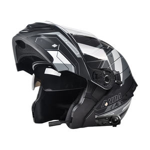 男女兼用カスタムバイク乗馬ヘルメットフリップクラッシュADヘルメット大人用ABSデュアルバイザーオールシーズンヘルメット工場 - Product Image 4