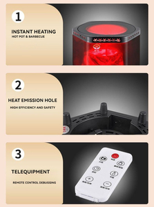 Calentador Infrarrojo Inteligente Portátil de Tamaño Pequeño para el Hogar, 220V, Calentamiento Rápido y Bajo <span class=keywords><strong>Consumo</strong></span> de Energía - Product Image 5