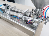 Mini machine de remplissage de bouteilles d'huile semi-automatique avec plateau de table à bas prix