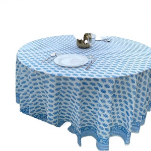 Juniper Green Handmade Modern Floral Round Cotton Reusable Customizable <b>Table</b> <b>Cover</b> for Home Weddings Parties - Product Image 3