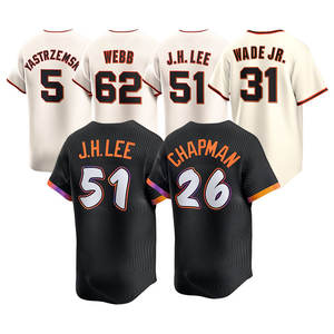 2025新品格安トップステッチアメリカン野球ジャージーサンフランシスコ #26マットチャップマン #51Jung Hoo #5 Yastrzemski - Product Image 2