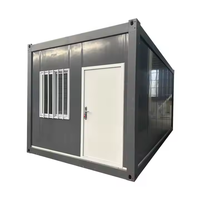Maisonnette pliante traditionnelle, cabane préfabriquée portable pour complexe hôtelier, glamping, camping, location Airbnb, maison modulaire en conteneur avec salle de bain 1