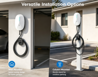 Prix direct usine – Échantillon disponible – Borne de recharge murale pour VE 7kW Type 2 32A 220V IP66 OCPP APP RFID CE pour BYD Commercial