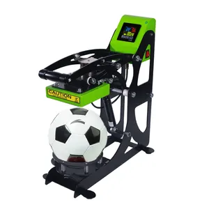 Máquina de prensado en caliente para pelota deportiva, prensa de transferencia térmica de pelota abierta automática para fútbol, baloncesto, voleibol, Impresión de logotipo