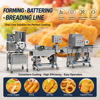 Machine Commerciale Automatique de Formage et d'Enrobage de Viande pour Poulet, Poisson, Crevettes et Produits à Base de Viande