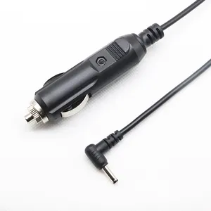 12V 24V AC DC Power Supply Car Cigarette Lighter Adapter Charge Cable 90 Degree Power Cord DC Male Plug3.5*1.35mm Ciga Cable