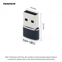 Monfonk Otg Adaptateur Convertisseur Usb 2.0 Mâle vers Type-c Adaptateur Usb-c Flash Drive Laptops Pc Ordinateur Téléphone Adaptateur Usb C