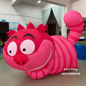 Iluminación inflable Cheshire Cat Balloon para Alice Party Event Decoration - Product Image 1