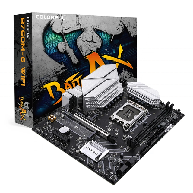 New Stock BATTLE-AX B760M-G WIFI V20 14th/13th/12th LGA 1700 Slot DDR4 M.2&SATA M-ATX Motherboard for PC Desktop