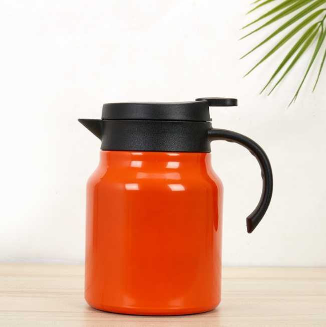 فلاسک - کد4020 2 هدایای تبلیغاتی 316 Stainless Steel Stewed Teapot Household Coffee Thermos Tea Stewed Tea Kettle Large Capacity Warm Kettle