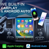 Radio para Auto con Pantalla Tesla de 12.1 Pulgadas y Sistema Android para Chevrolet Silverado/GMC Sierra 2007-2013, Unidad Principal Multimedia con Carplay y GPS