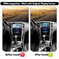 Interface sans fil CarPlay et Android Auto pour Infiniti Q50/Q60/QX50 2014-2015, navigation Android Auto, Mirror Link, Airplay
