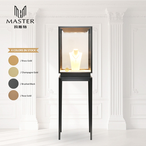 MASTER Vertical Jewelry Display Cabinet Diamond Showcase High Quality Display Cabinet Glass High Clarity for Luxury Jewelry Show - Product Image 3