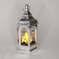 Nouveau Eid Mubarak Décoration LED Vent Lanterne Veilleuse Islamique Musulman Lumière Maison Table Décoration