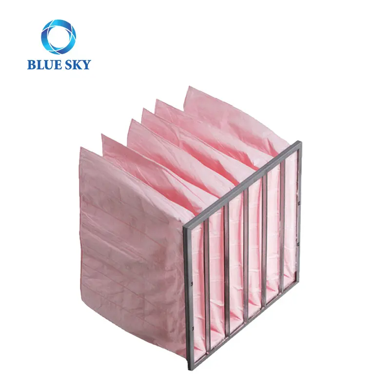 Middle Efficiency Synthetic Fiber High Quality Bag Filter Supplier Pocket Air Filter Compatible with HVAC System