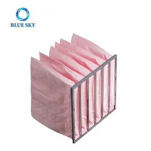 Middle Efficiency Synthetic Fiber High Quality Bag Filter Supplier Pocket Air Filter Compatible with HVAC System