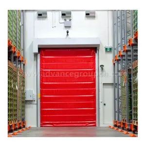 high speed fabric insulated doors with rapid open/close door cycle keep air cool and dry with reduced moisture level