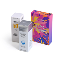 Caja de Embalaje de Papel para Cuidado de la Piel, Personalizada, de Lujo, con Grabado, Reciclable, para Cosméticos, Novedad 2024