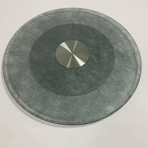 Susan paresseuse pivotante en verre trempé à motif personnalisé/verre de plateau tournant pour table - Product Image 4