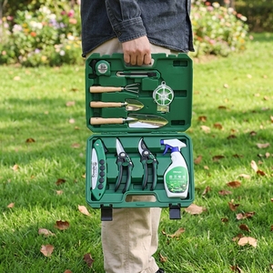 Juego de Herramientas de Jardinería Multiusos de 10 Piezas con Herramientas Manuales Completas para Plantar, Podar y Tareas Diarias de Mantenimiento del Jardín - Product Image 1