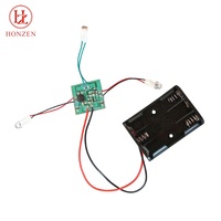 Topi Jerami Daya Baterai 3AAA Aktivasi Sensor Cahaya Masa Pakai 2 Bulan Modul Lampu Led