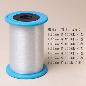 สายเอ็นตกปลาใสแบบไม่ยืดหยุ่น ขนาด 0.25 0.3 0.4 0.5 0.6 0.7 0.8 1.0 มม. สำหรับงาน DIY เครื่องประดับ ร้อยลูกปัด ถักทอ - Product Image 2