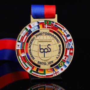 Medallas Personalizadas de Fábrica, Medallas de Metal de Aleación de Zinc de Alta Calidad, Esmalte Suave 3D 2D, Bandera Internacional, Medallas de Oro de Taekwondo - Product Image 3