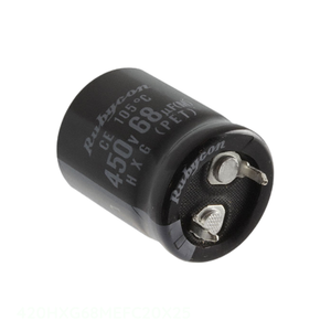 คาปาซิเตอร์ช่อง68 uF 20% 420V คาปาซิเตอร์ช่อง420HXG68MEFC20X25ผ่านรู - Product Image 1