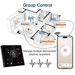 온도 조절기 스마트 주간 프로그램 100-240V 바닥 난방 현대 아파트 CE 인증 공장 OEM/ODM <span class=keywords><strong>2</strong></span> 년 보증 - Product Image 5