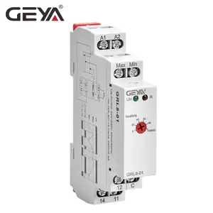GEYA GRL8ควบคุมระดับของเหลว AC DC 24-240V 10A สำหรับอุตสาหกรรม Monitorig ระดับควบคุมปั๊มน้ำ