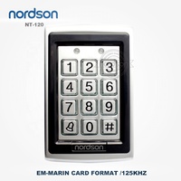 Nordson () Control DE ACCESO RFID luminoso de metal a prueba de agua con lector de tarjetas de teclado de salida de relé