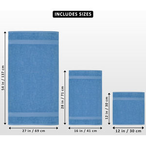 Toallas de tejido plano de colores sólidos Bufanda cuadrada de baño de algodón de lujo Toalla de mano de algodón Juego de toallas de baño - Product Image 2