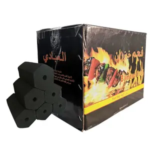 Hongqiang Compressed Hexagon Briquette Wood Coal Packing Environmental BBQ Camping Cooking Feature Square Charcoal