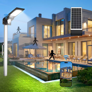 Farola Solar Inteligente con Control Wifi de 300W, Todo en Uno, con Cámara HD para Iluminación de Seguridad Exterior Integrada - Product Image 1